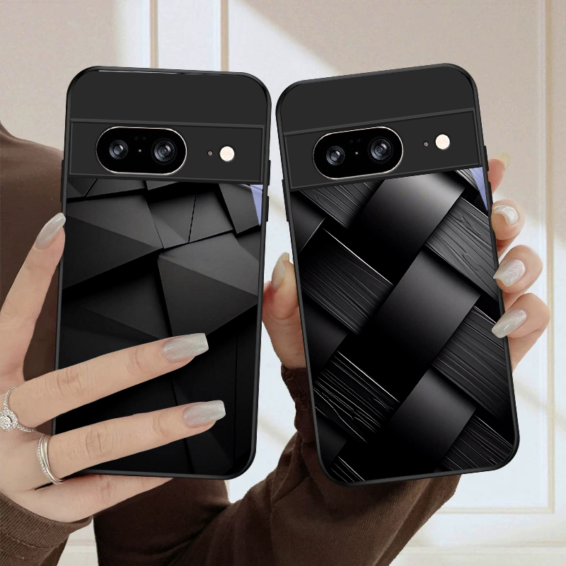 Google Pixel 9 Pro - Koyu geometrik desenli Google Pixel 10